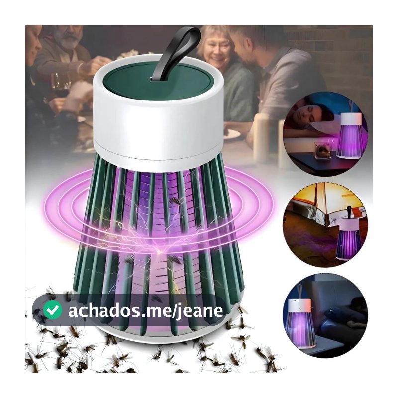 Repelente Eletrônico  (910204) Ultravioleta Choque Led Luz Uv Usb