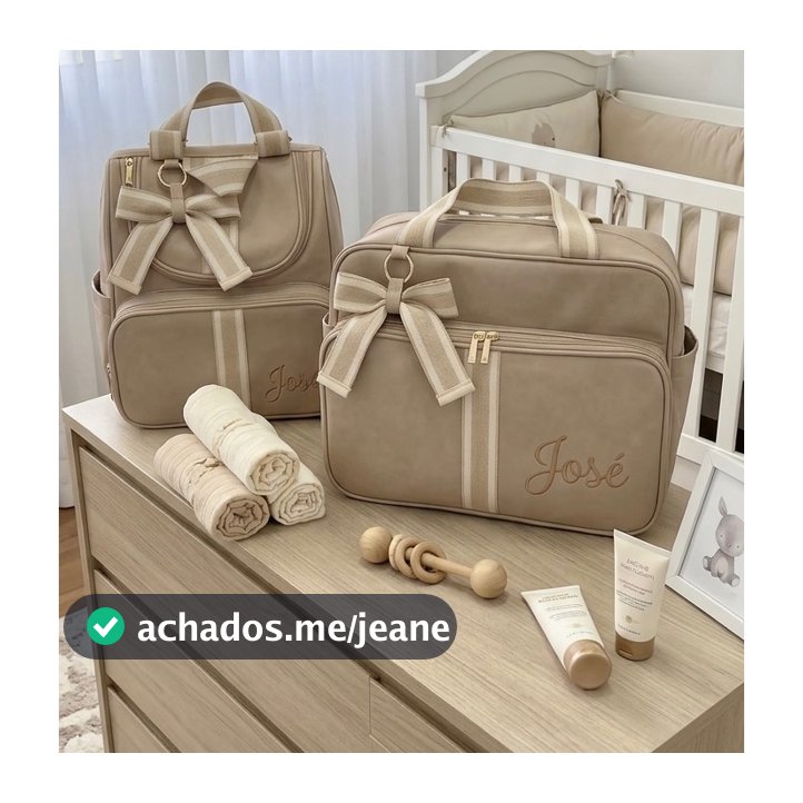 KIT MATERNIDADE BEGE NEUTRO - ELEGÂNCIA CLÀSSICA E SOFISTICAÇÂO (no corano Linho)