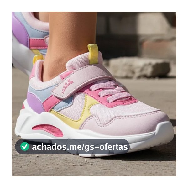 Tênis Infantil Ortopasso Colorido Wave Sola Colorida Fashion Macio Leve Envio Rápido Menino Menina