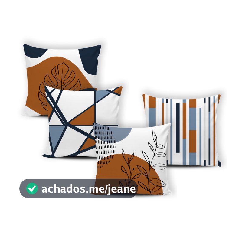 Kit 04 Capas de Almofada Decorativas Modern Pictury - 078