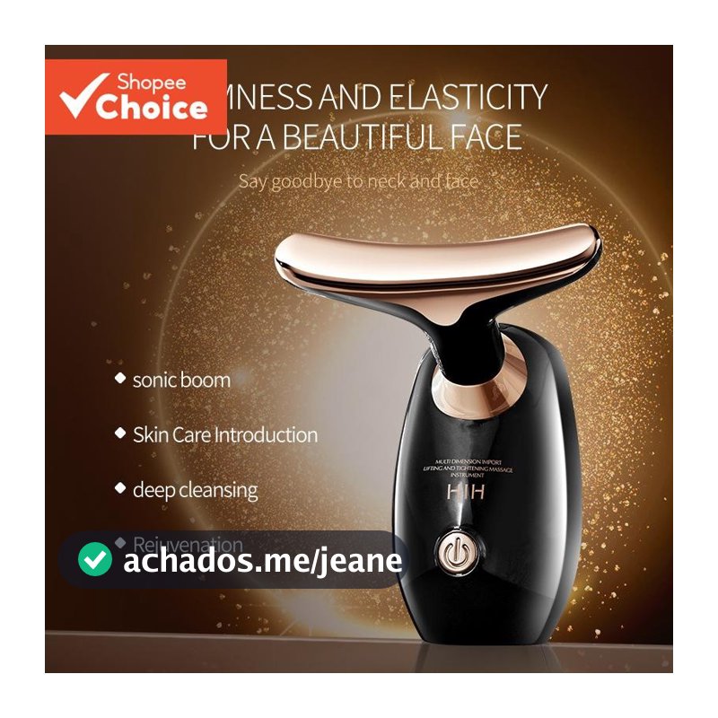 Massageador Facial E Pescoço Com Bateria AAA-Dispositivo Portátil De Aperto Levantamento , Ferramenta De Beleza