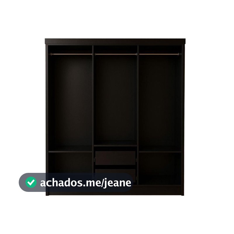 Closet Lisboa Evidencia Moveis 2 Gavetas e 2 Prateleiras - Evidencia Móveis