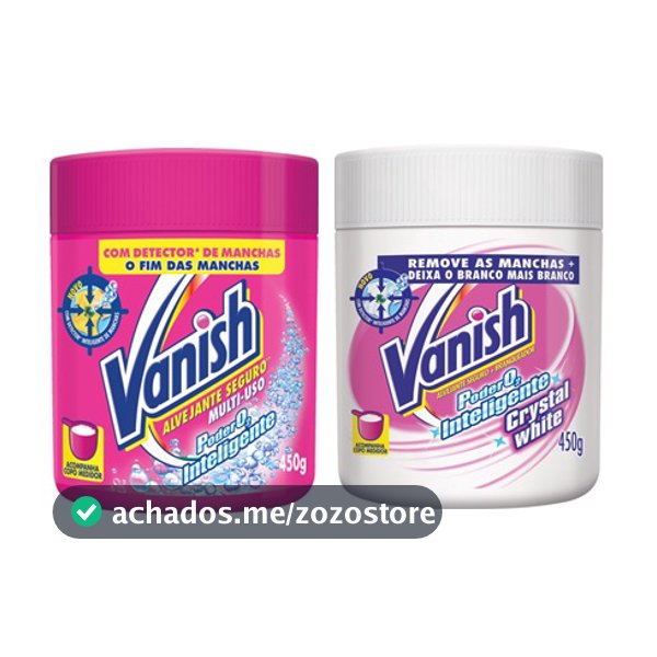 Alvejante Vanish Pote 450g rosa ou branco