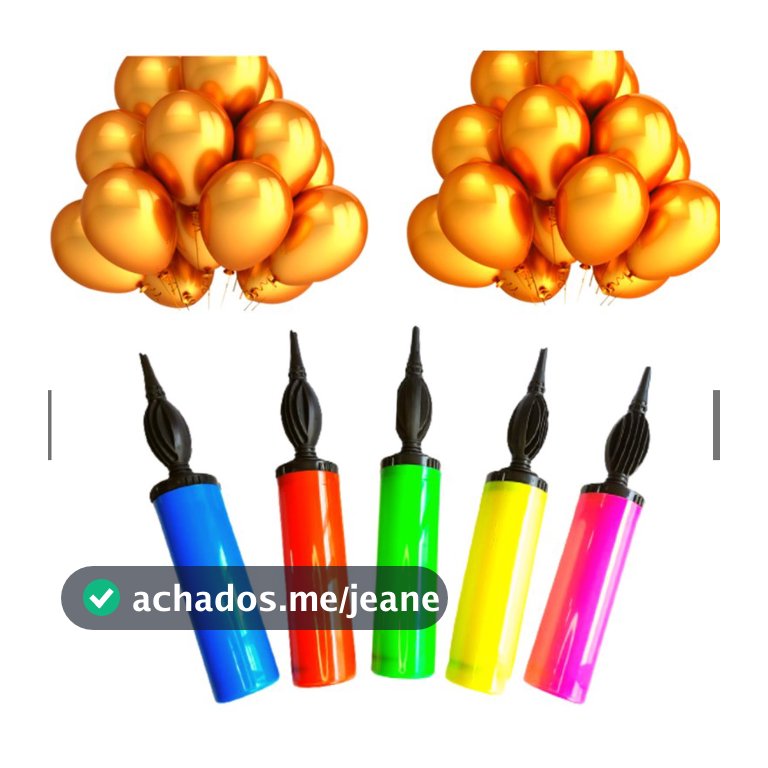Bomba de Encher Bexiga, Inflar Balões De 30 cm