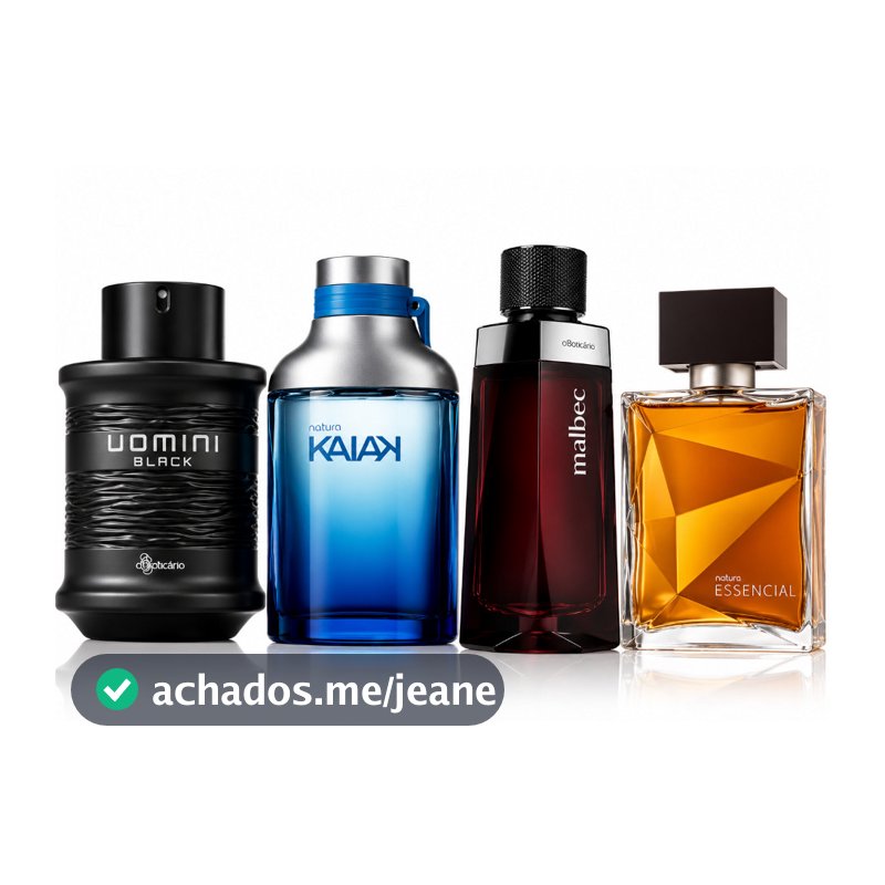 Kit 4 Perfumes Masculino Brasileiros Premium100ml - Homens com Atitude Elegancia