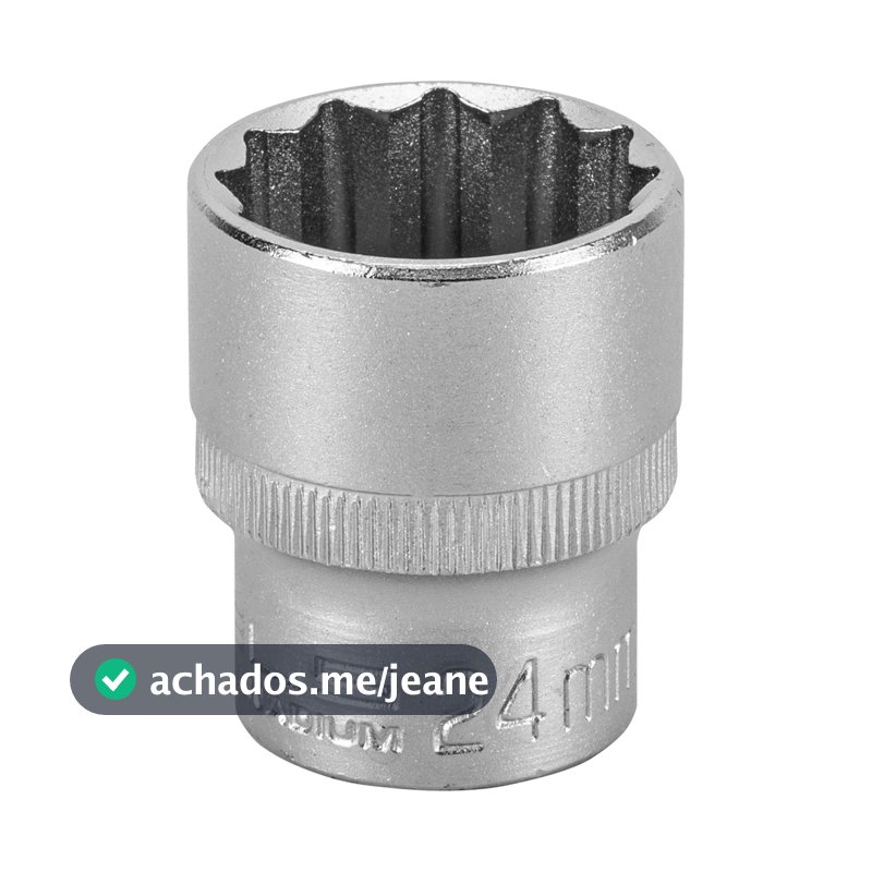 SOQUETE ESTRIADO 1/2POL CRV CLIPS PLASTICO 24MM 1PC // STELS