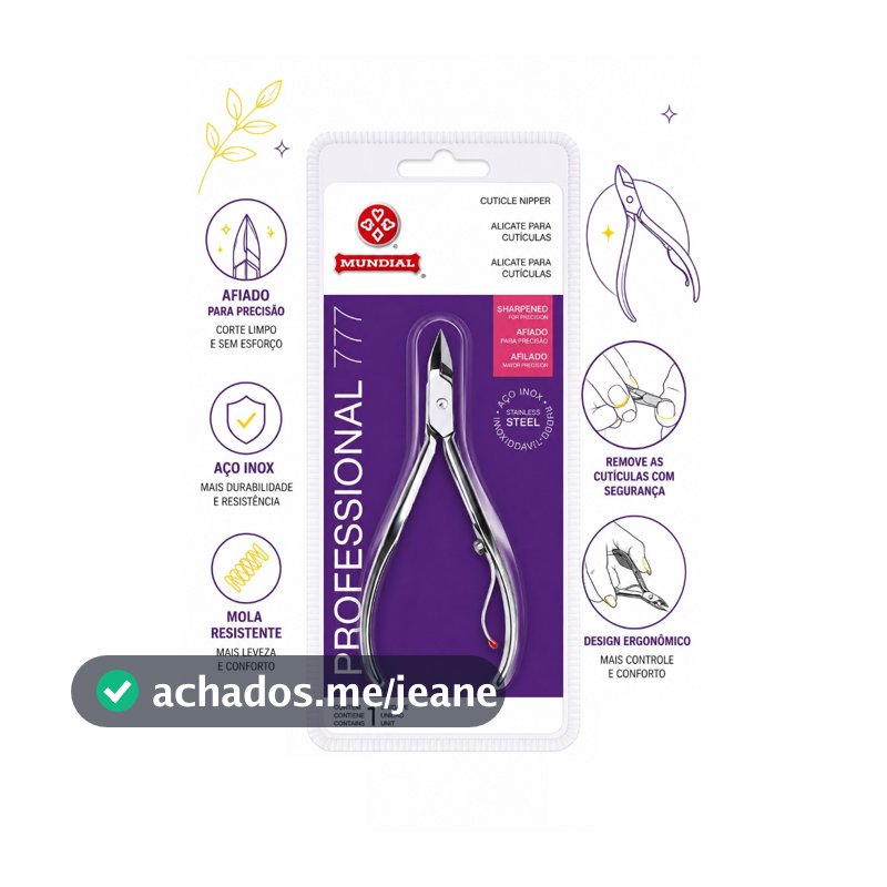 Alicate Mundial 777 Profissional Inox Original | Super Afiado | Envio Imediato