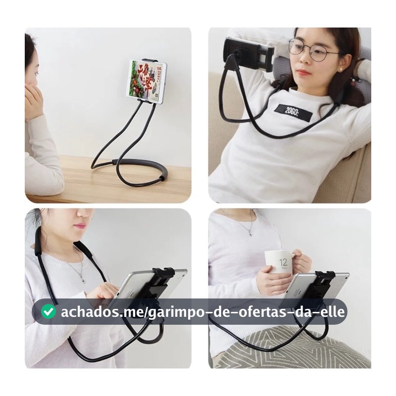 Suporte de Celular para Pescoço Mesa Flexivel Articado MS212