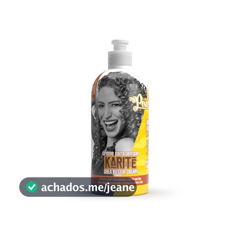 Creme Para Pentear Karité Soul Power - Define, Hidrata e Mantém os Cachos Macios - 500ml