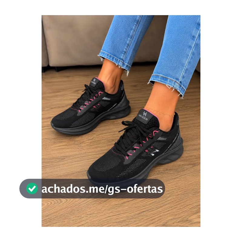 Tênis Header Run - Conforto E Estilo Esporte Casual Header