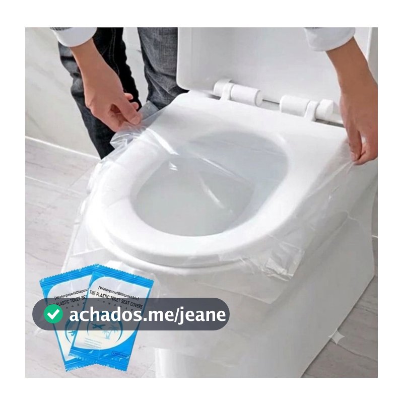 KIT Com 25 e 50 Unidades de Protetores Capa Para Assento Vaso Sanitário Privada Uso em Banheiros