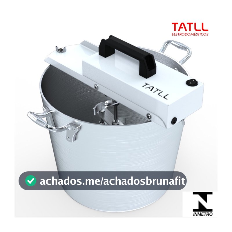Masseira Misturela Panela Para Mexer Salgados Power Ful Sistema de Hélice Tripla Helicoidal 14 Litros