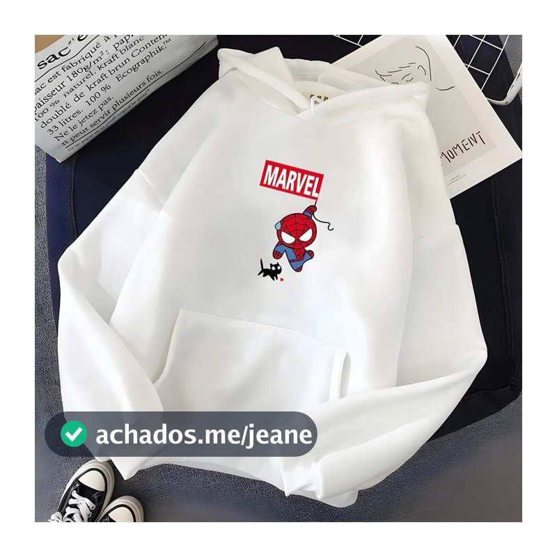 Moletom Canguru Estampado Com Capuz Blusa De Frio Inverno Masculino Feminino Aranha Promoção Unissex