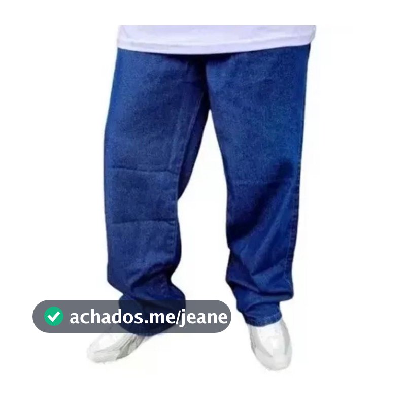 CALÇA JEANS MASCULINA BAG BALÃO CLARA ESTILO SKATE - LANÇAMENTO