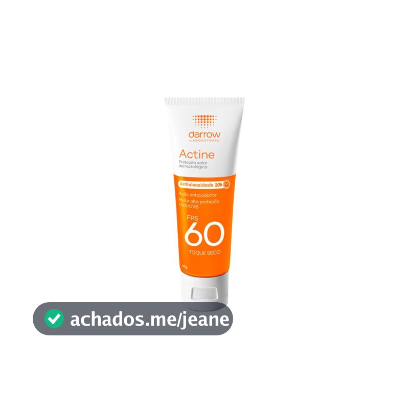 Darrow Actine FPS60 Protetor Solar Facial 40g
