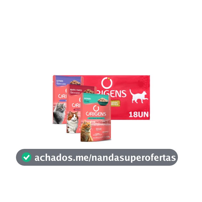 Origens Sachê Gato 85g Caixa Com 18 Unidades