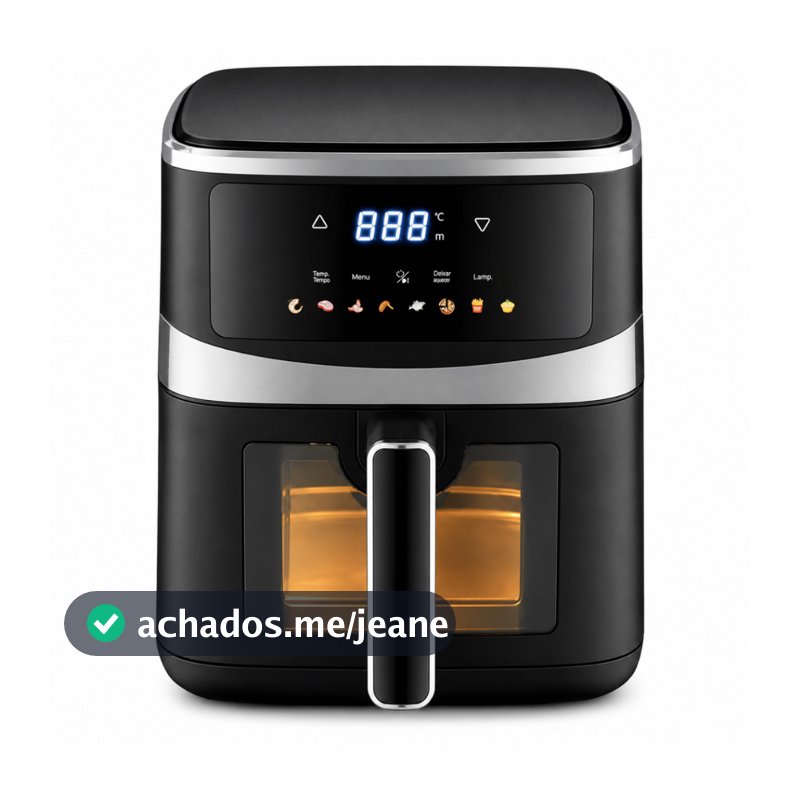 Fritadeira Air Fryer Forno Elétrica Sem Óleo Digital 1500W 5 Litros
