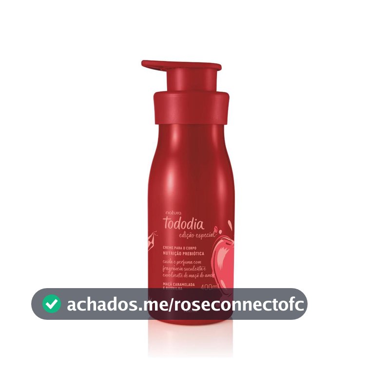 Creme para o Corpo Natura Tododia Maçã Caramelada e Baunilha