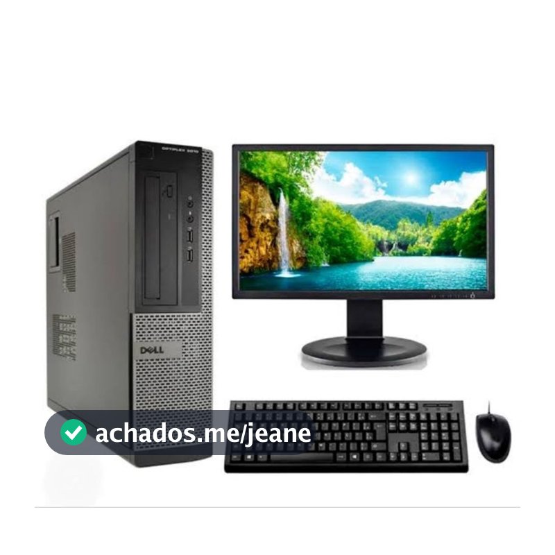 Kit Pc computador cpu Dell ou HP Core i3 ou i5 Memoria Ddr3 HD160 Wi-fi Windows11 Monitor 16 Teclado Mouse Roda jogos 🎮