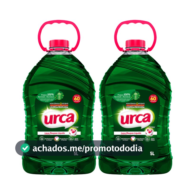 Kit 2 Lava Roupas Liquido Urca - 5l