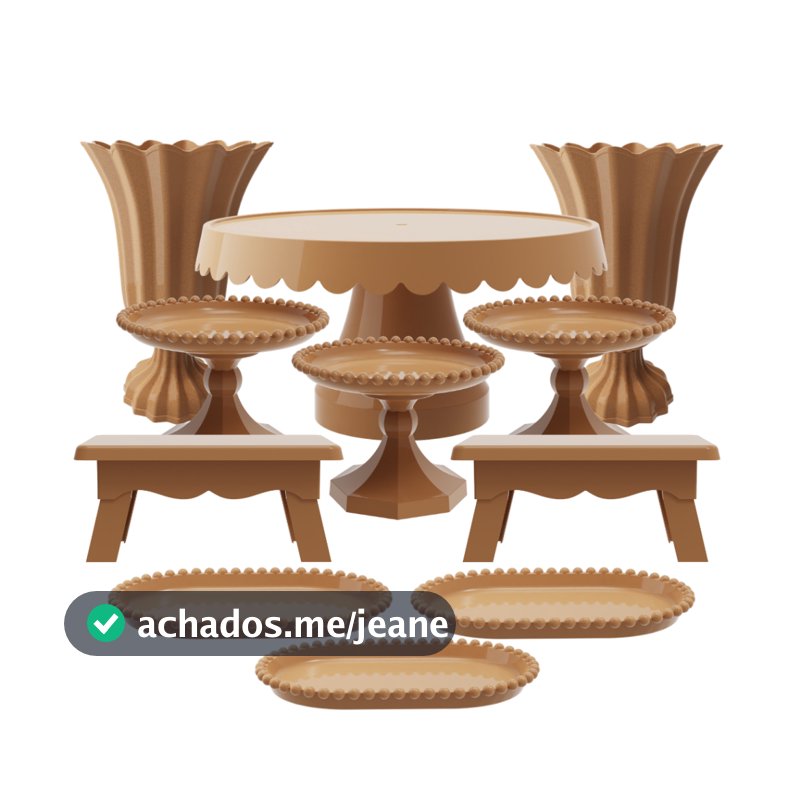 Kit Eventos 11 Peças Boleira Vasos Decorações