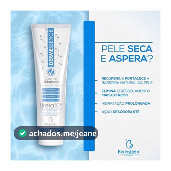 Creme DERMESSENCE Hidratante Corporal  - 150g - (10% Ureia) - Para pele seca