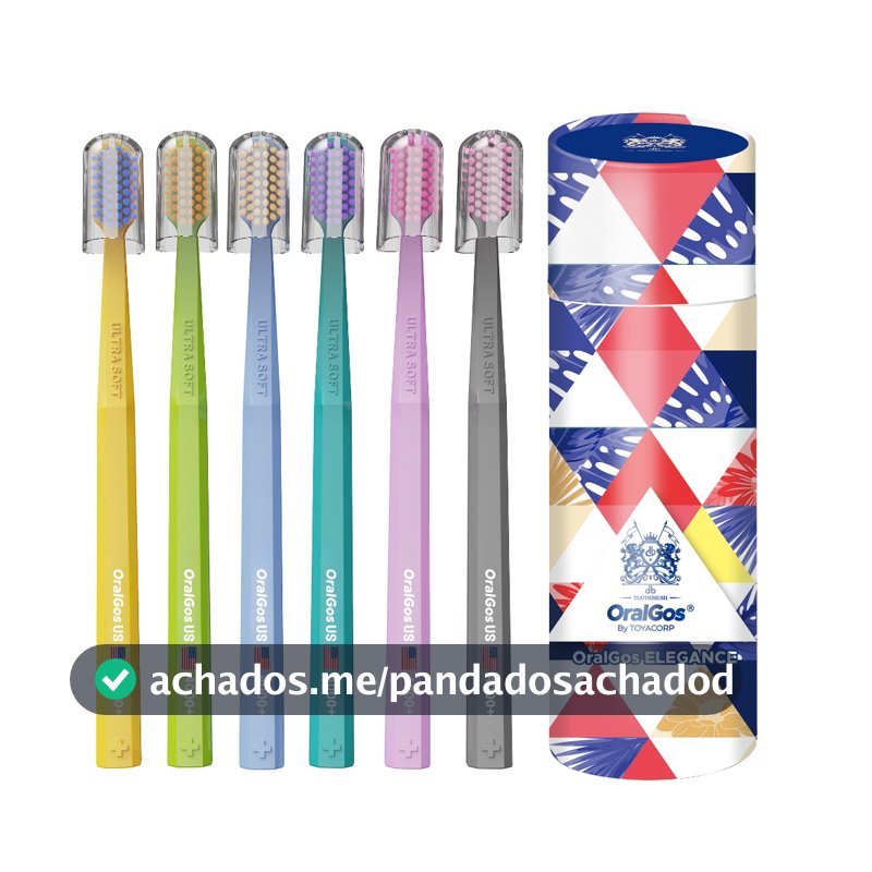 OralGos Escova de Dente Deep Cleaning Pacote Familiar Com 6 Unidades