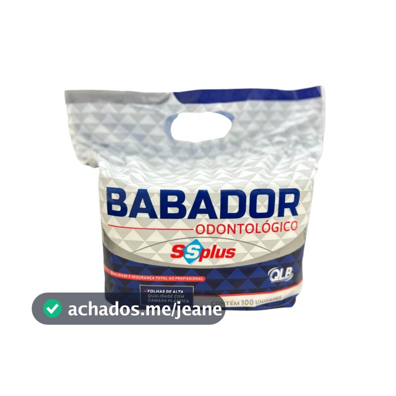 Babador Odontológico + BRINDE  MaxClean com 100 unidades + BRINDE