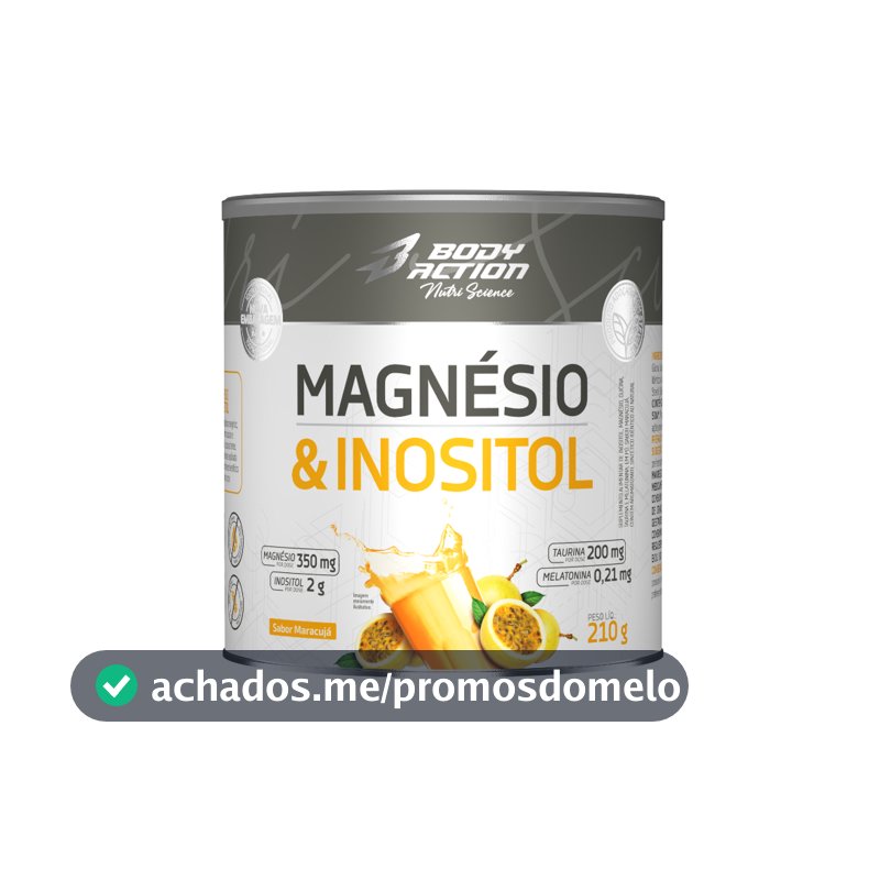 Suplemento Magnésio e Inositol 210g Bodyaction
