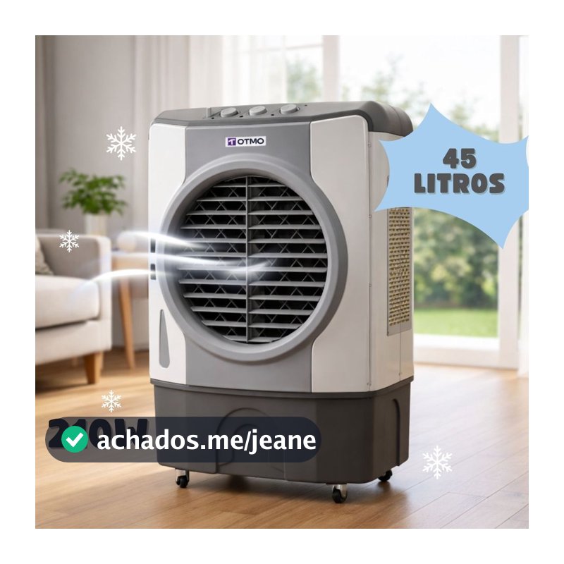 Climatizador de Ar Frio 45 Litros Climatizador e Umidificador de Ar Climatizador de Ar Frio Grande