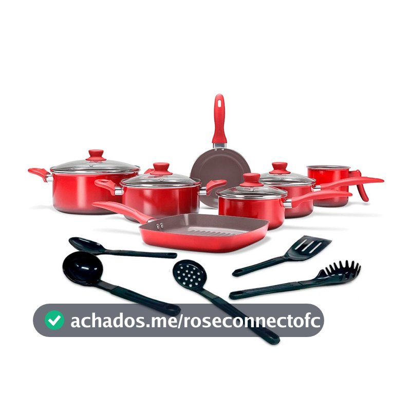 Jogo de Panelas Brinox Revestimento Cerâmic Life Easy 12 Peças