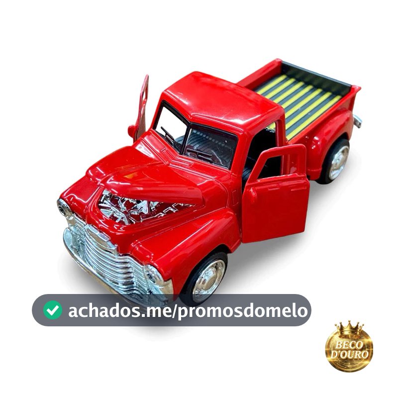 Caminhonete Picape F100 Miniatura Metal Friccao Abre Portas 12cm Colecao