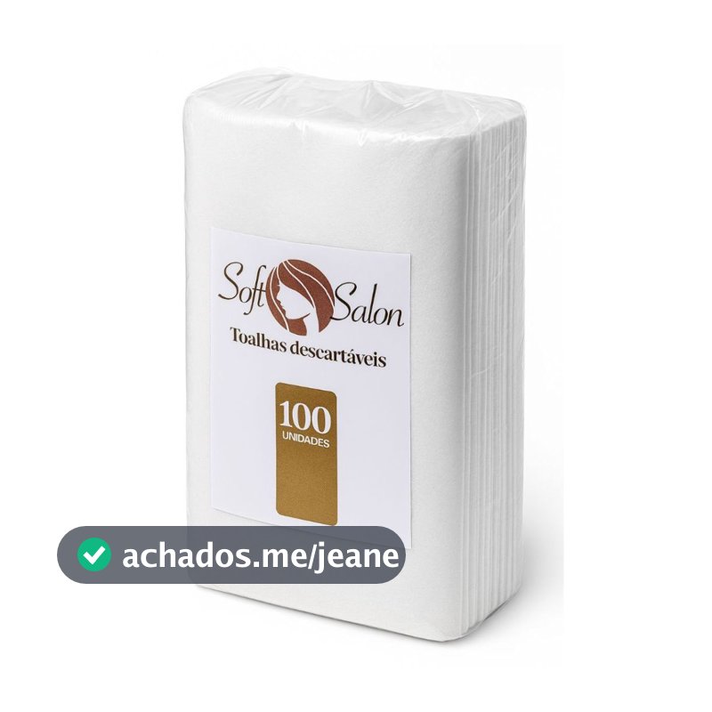 Toalha Manicure Pedicure 100 Un. Descartável Salão de Beleza Soft Salon