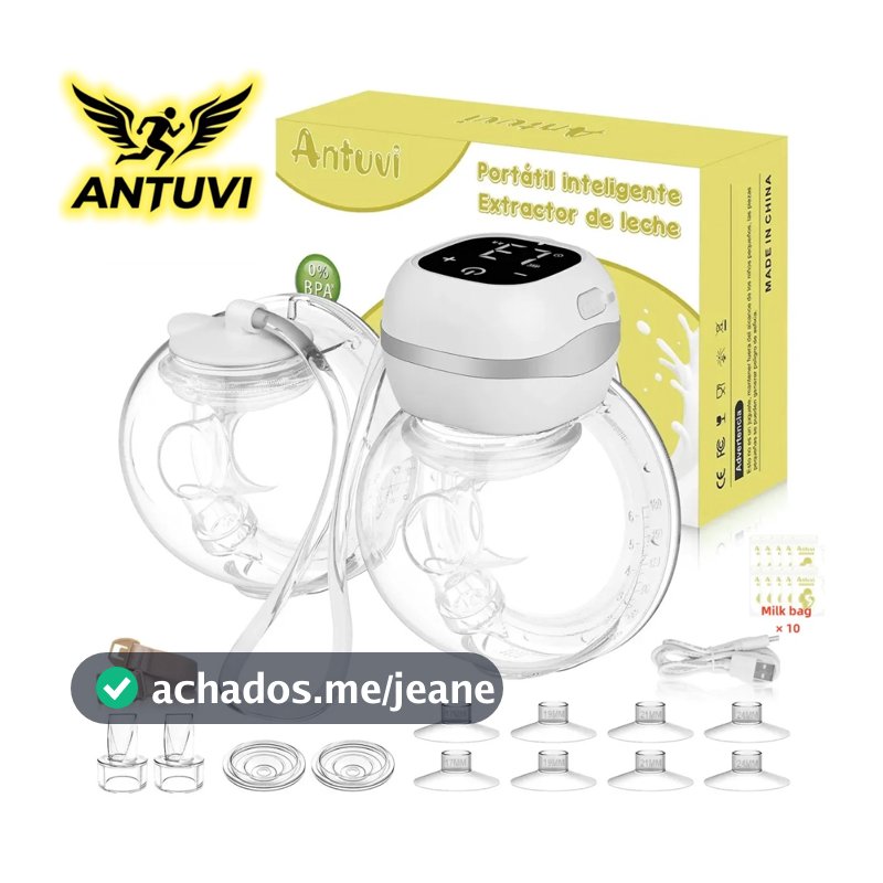 Bomba De Mama Vestível Mãos Livres De Cabeça Dupla 8×flanges