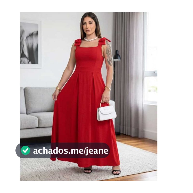 VESTIDO LONGO E TEM BOJO LAÇO NO OMBRO E ELASTEX NAS COSTAS TECIDO DUNA MODA FEMININA