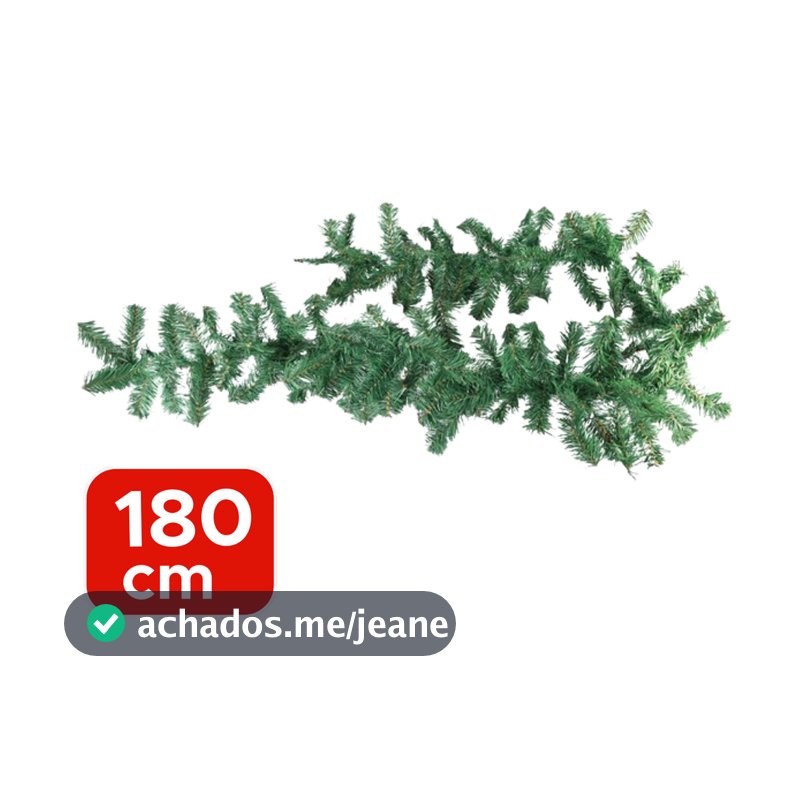 Festão Aramado Galhos Verde Cru Enfeite de Natal Rattan Decoração Natalina Ambientes Diversos 180cm