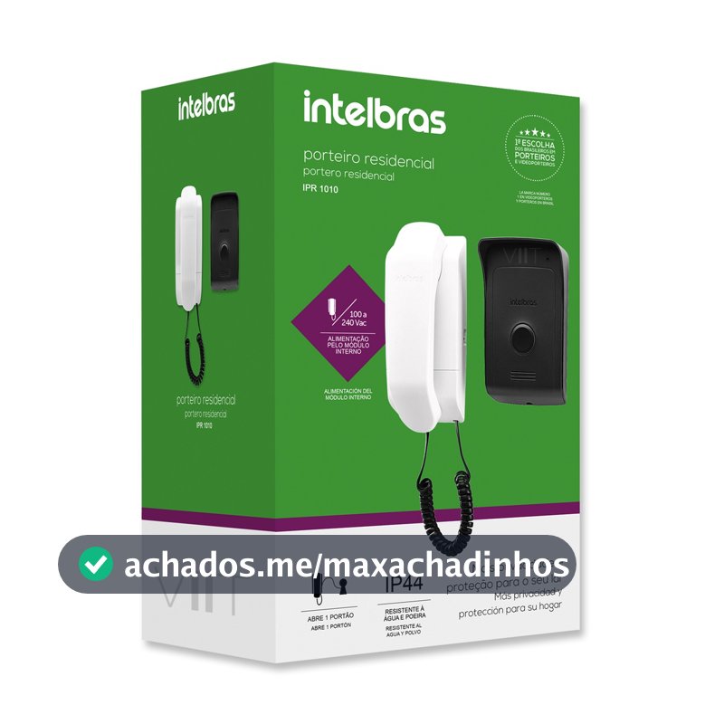 Porteiro Eletrônico Interfone Residencial Intelbras IPR 1010 Original +NF – Bivolt Modo Não Pertube