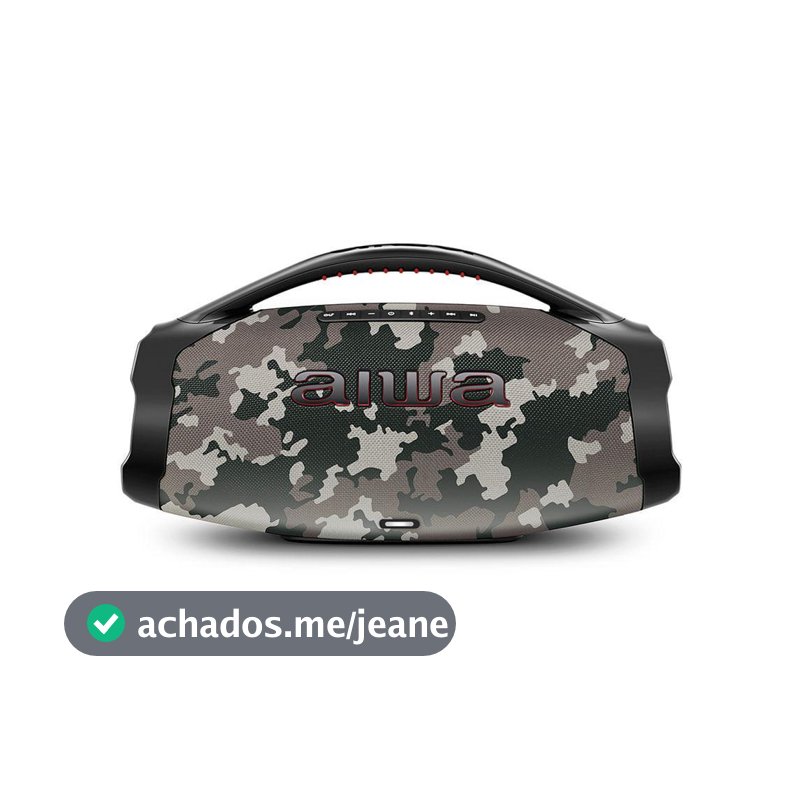 Caixa de Som Bluetooth Aiwa Boombox BBS-01-BG 200W Camuflada