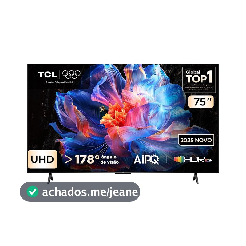 Smart Tv 75 Polegadas 4K 75P6K Google TV HDR10 Processador Aipq TCL