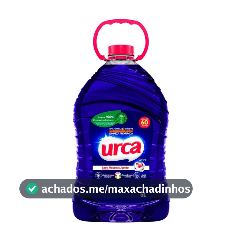 Lava Roupas Liquido Urca Azul - 5l
