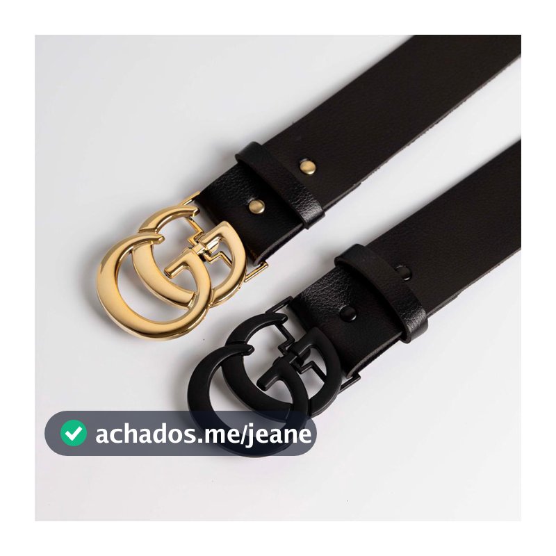Kit 2 Cinto Feminino Casual Couro Ecologico Blogueira Luxo