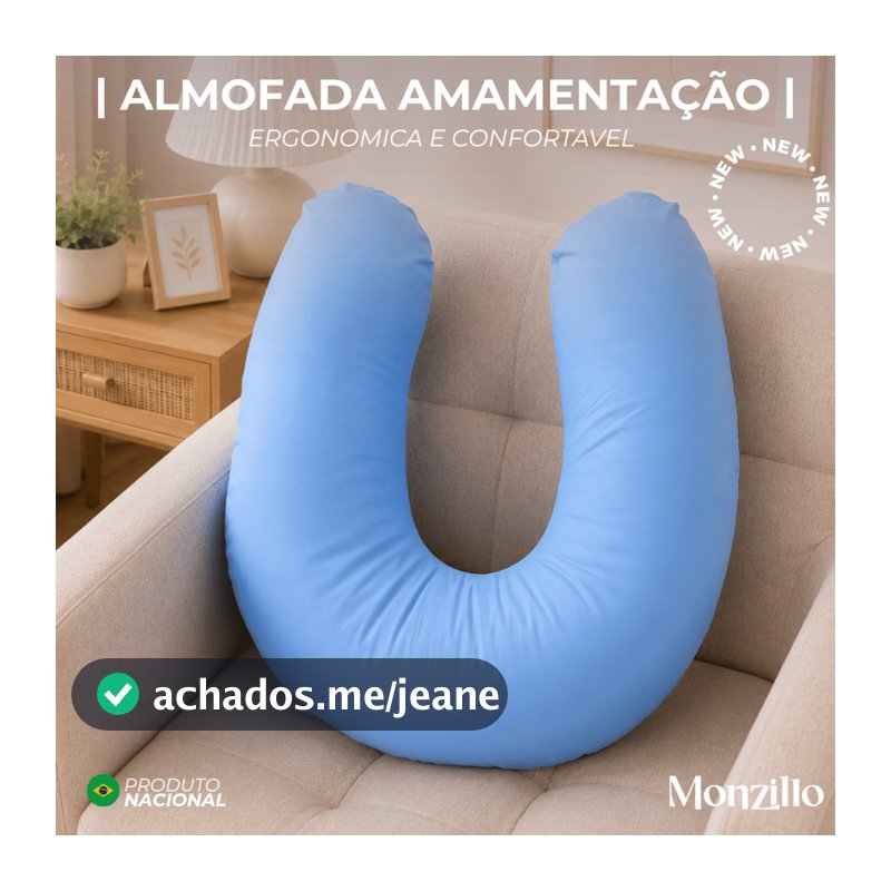 ALMOFADA AMAMENTAÇÃO MICROPERCAL COM ZIPER E REFIL 400 FIOS CORES LISAS