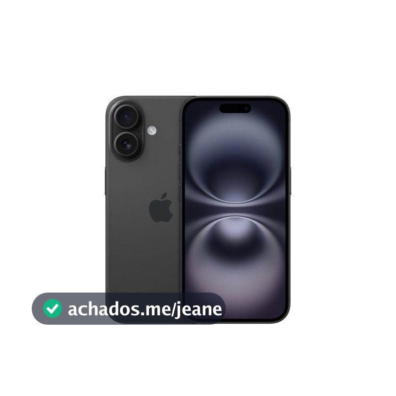 Usado: iPhone 16 128GB Preto Muito Bom - Trocafy - Apple