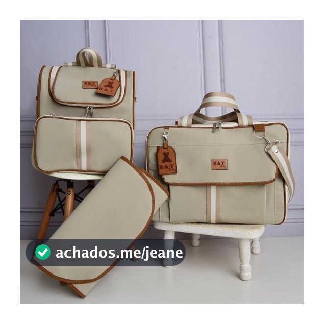 Kit Bolsas Maternidade Mala De Bebê Com Mochila Grande 2 Em 1 Termico E Trocador