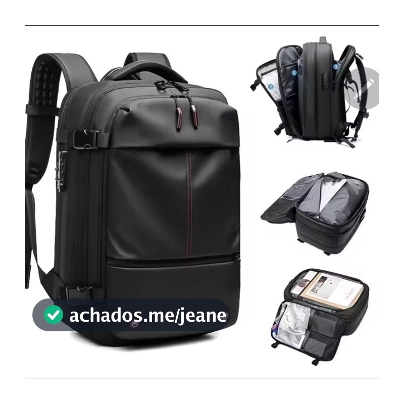 Mochila 60l Laptop De Compressão A Vácuo De Grande Capacidade, Mochila De Viagem Escola E De Negócios laptop 17"