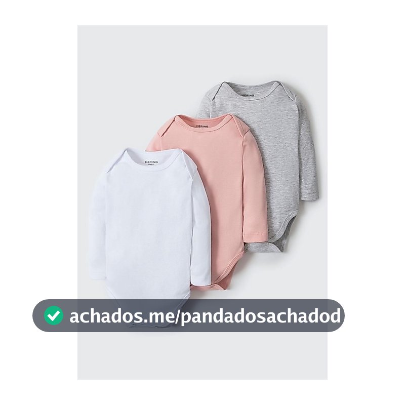 Kit Com 3 Bodies Bebê Unissex Em Ribana Hering Kids