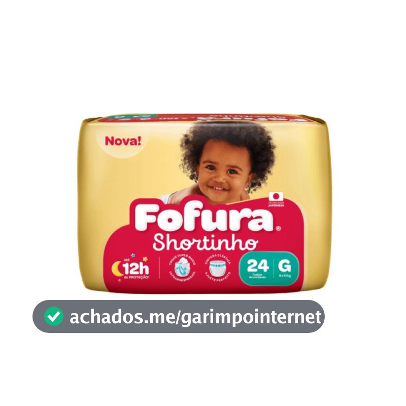 Fralda Bebê Infantil Fofura Shortinho – Fralda Descartável Criança
