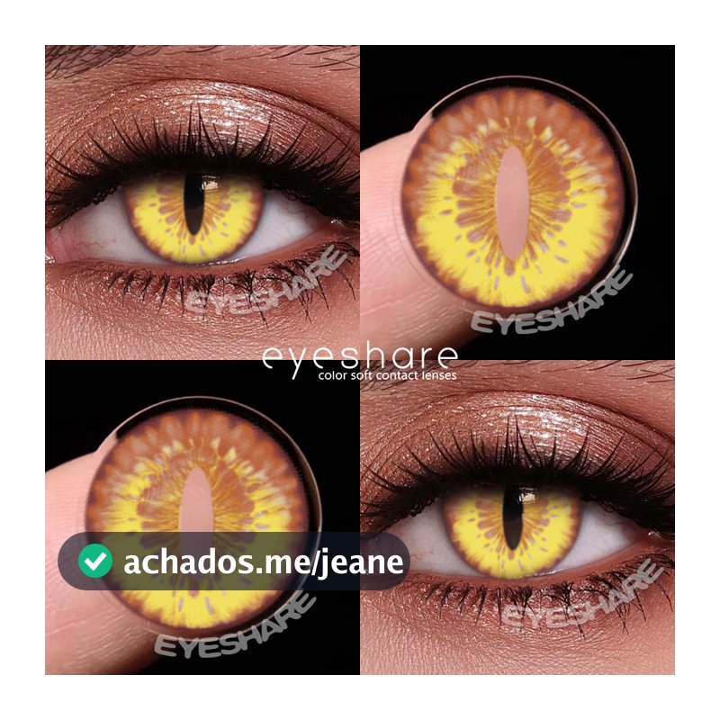 Eyeshare Halloween SPIRITEYE Lentes De Contato Coloridas cosplay Olho De Gato Dourado Brasil Transporte Rápido