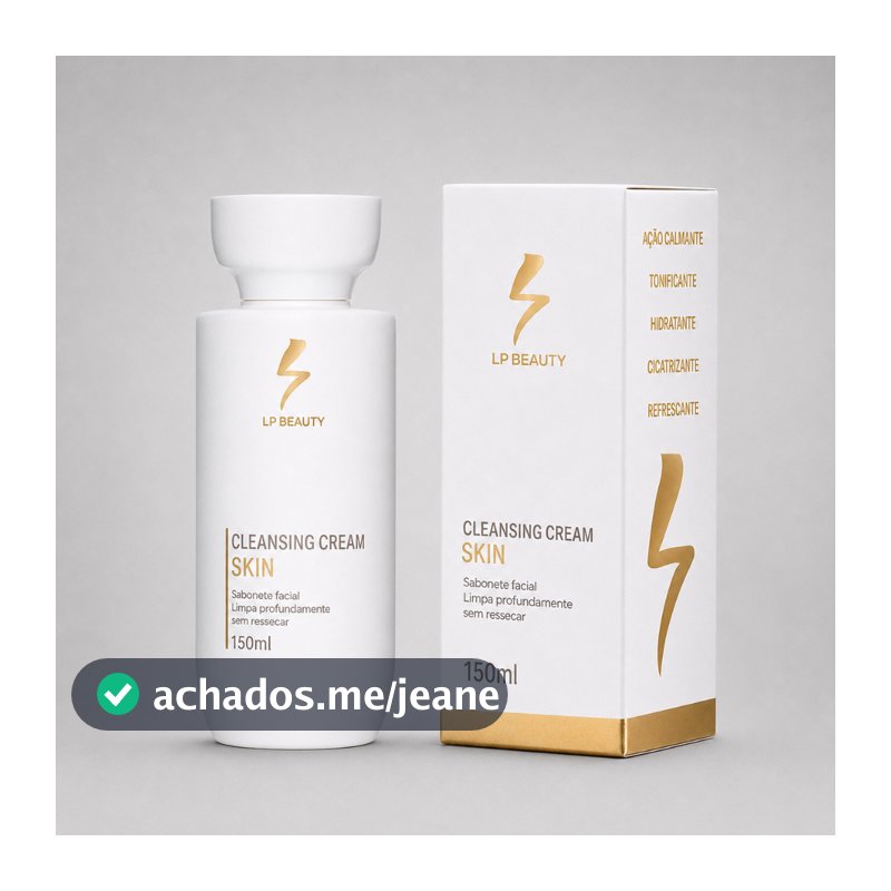 Sabonete Facial Demaquilante Cleansing Cream Skin Lp Beauty Pele Limpa Macia Leve