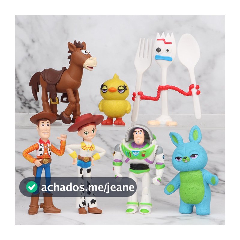 Filme Cartoon Toy Story 7 Unidades/Conjunto Woody Buzz Lightyear Figura Modelo Brinquedos